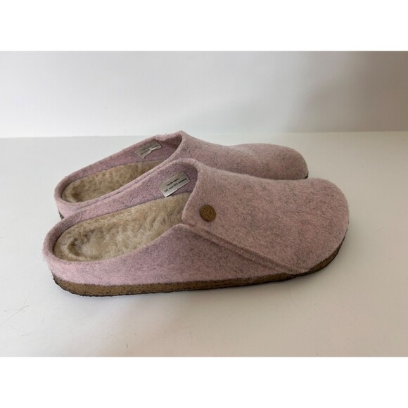 BIRKENSTOCK ZERMATT RIVET Shearling Clog Slipper Wool Pink Size 41 Women 10 e - Picture 11 of 14